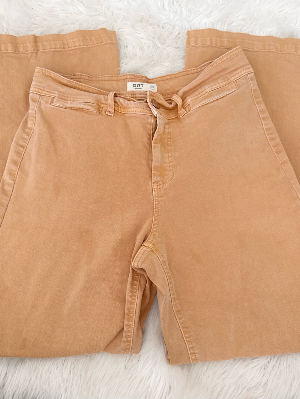 OAT Peach/Tan High-Waist Pants